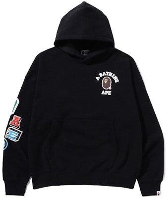 BAPE 多字體寬鬆連帽衫 '黑色' Buy BAPE 多字體寬鬆連帽衫 '黑色'