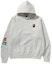 Buy BAPE 多字體寬鬆連帽衫「灰色」