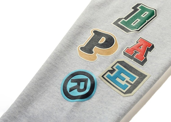 BAPE Multi Fonts Loose Fit Pullover Hoodie 'Gray' Order BAPE Multi Fonts Loose Fit Pullover Hoodie 'Gray'