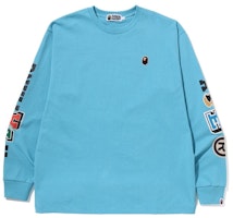 BAPE Multi Fonts Relaxed Fit Heavyweight L S Tee 'Sax' BAPE Multi Fonts Relaxed Fit Heavyweight L S Tee 'Sax'