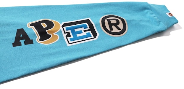 BAPE多字体宽松版型厚重长袖T恤'蓝色' Lookbook BAPE多字体宽松版型厚重长袖T恤'蓝色'