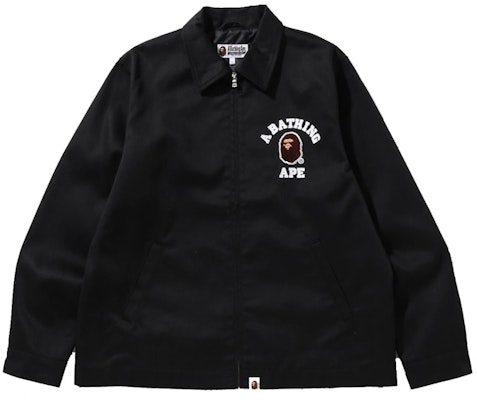 BAPE Multi Fonts Jaket Zip Fit Santai 'Hitam' Order BAPE Multi Fonts Jaket Zip Fit Santai 'Hitam'