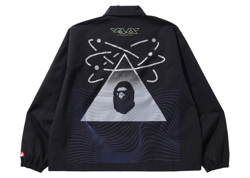 Order Jaket Coach BAPE Multi Grafis Fit Santai 'Hitam'