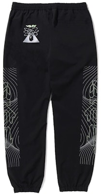 BAPE Multi Graphic Track Pants 'Black' Order BAPE Multi Graphic Track Pants 'Black'