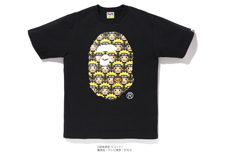 Bape Naruto Ape Head Tee Black