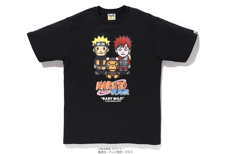 Bape Naruto Milo 7 Tee Black