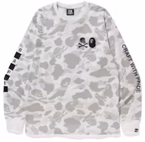 BAPE NEIGHBORHOOD Baju Lengan Panjang Camo Putih Buy BAPE NEIGHBORHOOD Baju Lengan Panjang Camo Putih