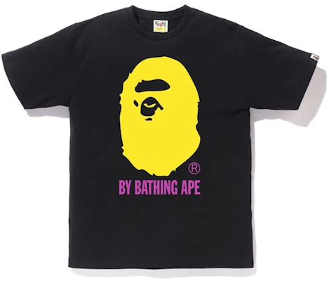 BAPE Neon Kaos Hitam/Kuning dari Bathing Ape Buy BAPE Neon Kaos Hitam/Kuning dari Bathing Ape