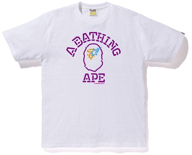 bape-neon-sign-college-tee-white