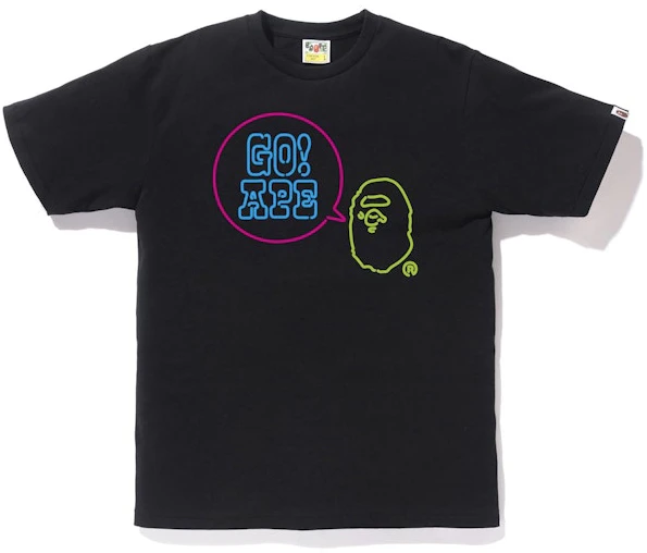 bape-neon-sign-go-ape-tee-black