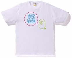 BAPE Neon Sign Go Ape Tee White