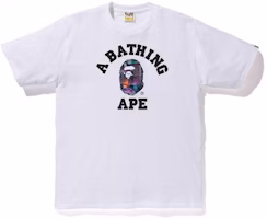 BAPE Neon Tokyo College Tee White BAPE Neon Tokyo College Tee White