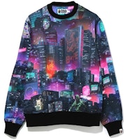 BAPE Neon Tokyo Crewneck Black BAPE Neon Tokyo Crewneck Black