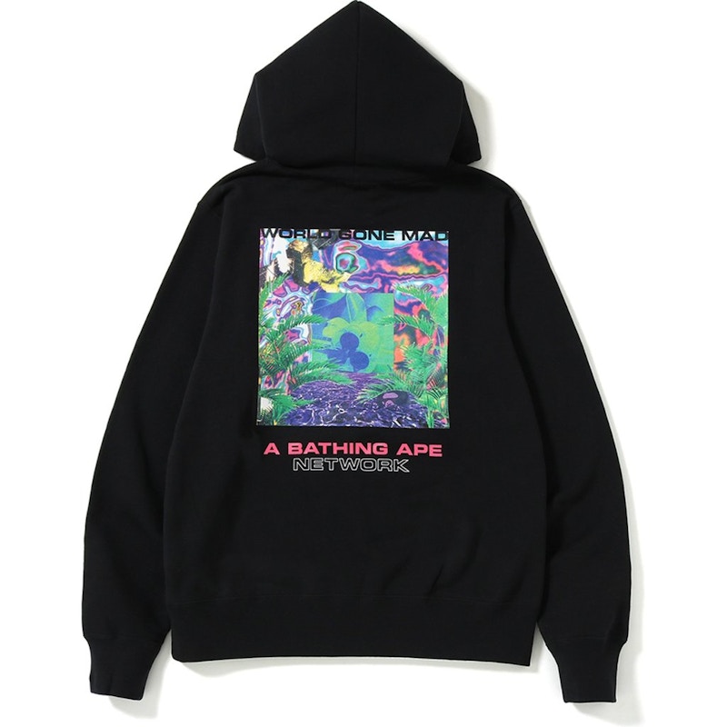 Buy Bape Network Wide Pullover Hoodie Black
