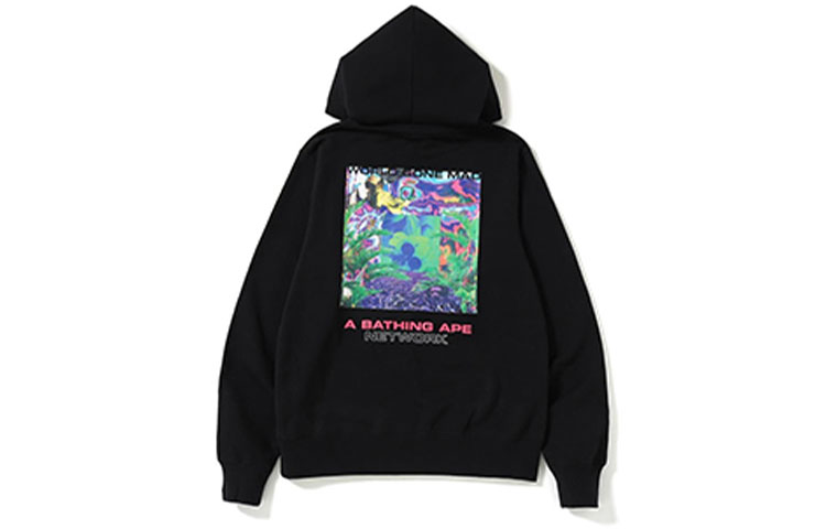 BAPE Network Wide Pullover Hoodie Black Unisex BAPE-SS19-6