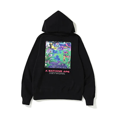 BAPE Network Wide Pullover Hoodie Black Unisex BAPE-SS19-6