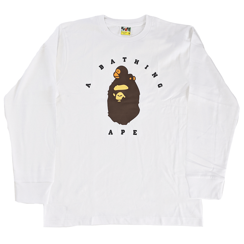 Buy A BATHING APE® 2021新春プレミアムマイロ 長袖 白
