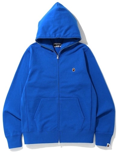 bape-one-point-full-zip-hoodie-blue
