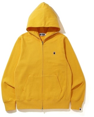 BAPE One Point Full Zip Hoodie Kuning Buy BAPE One Point Full Zip Hoodie Kuning