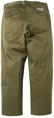 BAPE One Point Loose Fit Chino Pants Olivedrab Order BAPE One Point Loose Fit Chino Pants Olivedrab