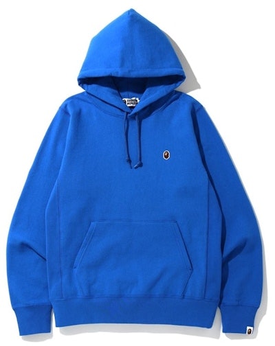 bape-one-point-pullover-hoodie-blue