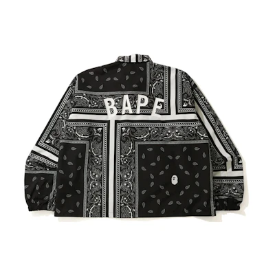 BAPE Paisley Printed Casual Coaches Jacket for Men 1G70-140-010