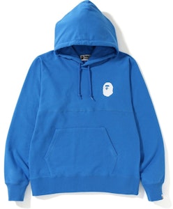 Bape 粉色大Logo宽松套头连帽衫 蓝色 Buy Bape 粉色大Logo宽松套头连帽衫 蓝色