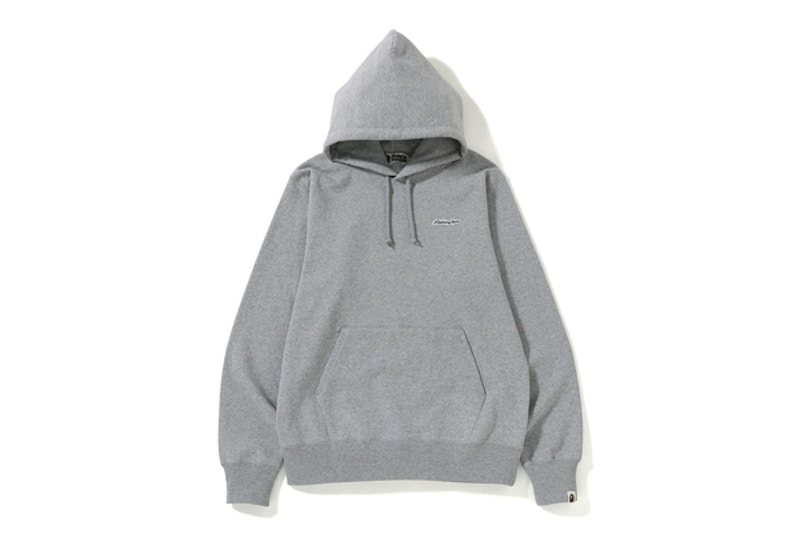 BAPE Patch Pullover Hoodie Grey 圖 2