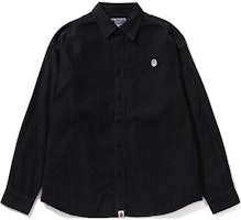 BAPE Pattern Print Long Sleeve Button-Up Shirt for Men. 1J80-131-055 BAPE Pattern Print Long Sleeve Button-Up Shirt for Men. 1J80-131-055