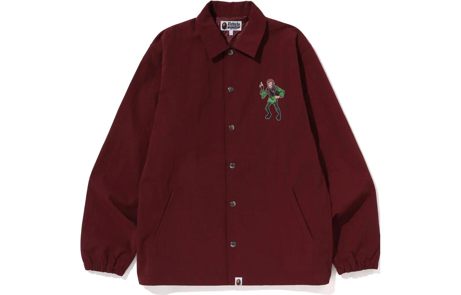 BAPE Patterned Logo Print Long Sleeve Button-Up Jacket Men 1J30-140-010 圖 2