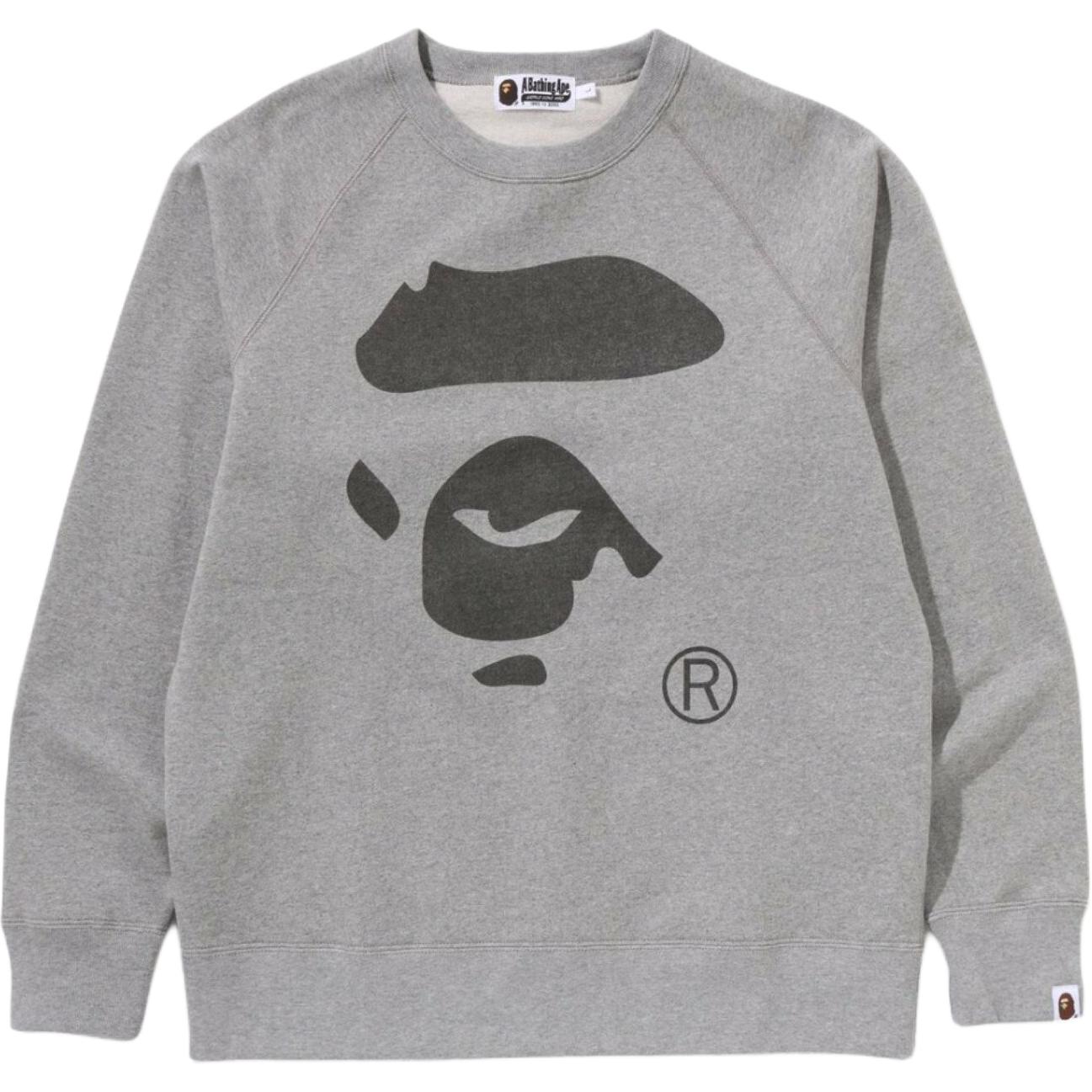 BAPE Printed Crewneck Long-Sleeve Sweatshirt Unisex 1L30-113-006