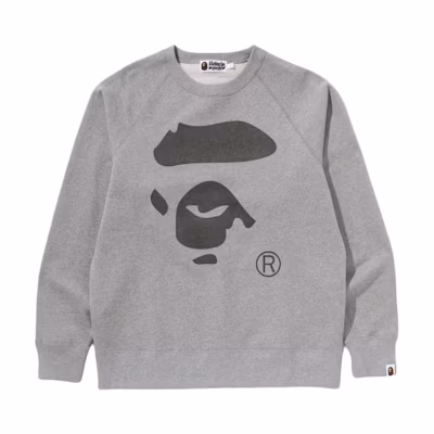 BAPE Printed Crewneck Long-Sleeve Sweatshirt Unisex 1L30-113-006