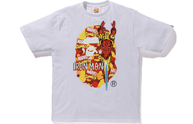 BAPE Printed White Short Sleeve T-Shirt Unisex 1F23110920
