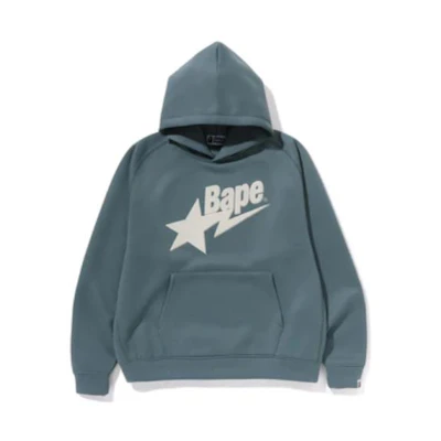 BAPE Pullover Hoodie with Letter Logo Print 1J20-114-006