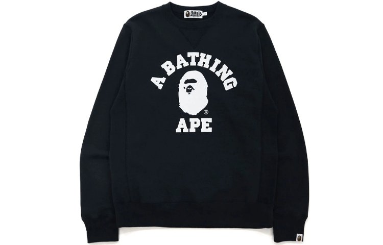 BAPE Pullover Sweatshirt with Letter Print Crewneck Design 1H80-113-010