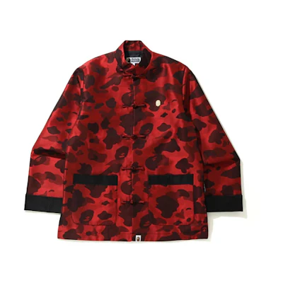 BAPE Red Camo Chinese-Style Tang Jacket 1H20-140-003