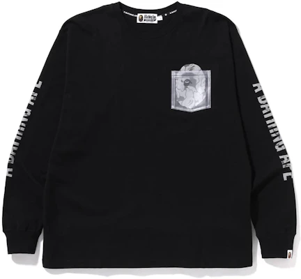 BAPE 反光迷彩猿人頭長袖T恤 男款 1H80-111-011 Buy BAPE 反光迷彩猿人頭長袖T恤 男款 1H80-111-011
