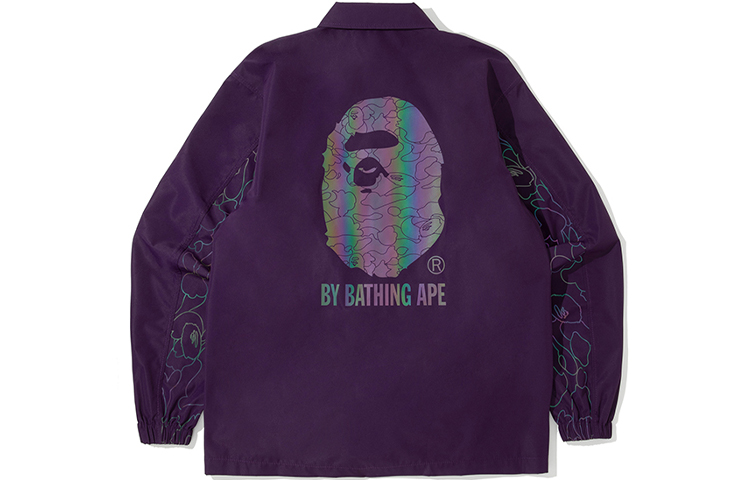 BAPE Reflective Letter Print Loose Jacket - 0ZXJKAPELJ11E