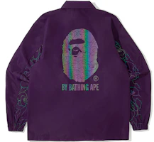 BAPE Reflective Letter Print Loose Jacket - 0ZXJKAPELJ11E BAPE Reflective Letter Print Loose Jacket - 0ZXJKAPELJ11E