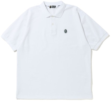 BAPE Kaus Polo Santai Kepala Ape Putih Buy BAPE Kaus Polo Santai Kepala Ape Putih