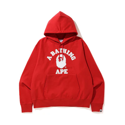 BAPE Relaxed Classic College Pullover Ape Head Hoodie Unisex 0ZXSWM114002E