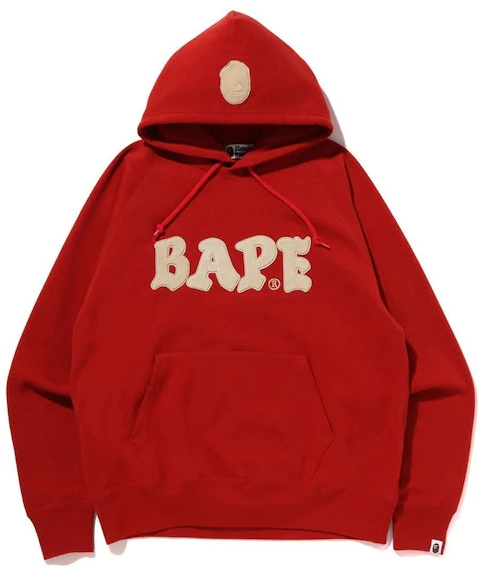bape-relaxed-fit-pullover-hoodie-red