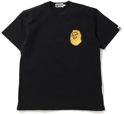 Camiseta Negra BAPE Relaxed con Motivo de Joyería Buy Camiseta Negra BAPE Relaxed con Motivo de Joyería