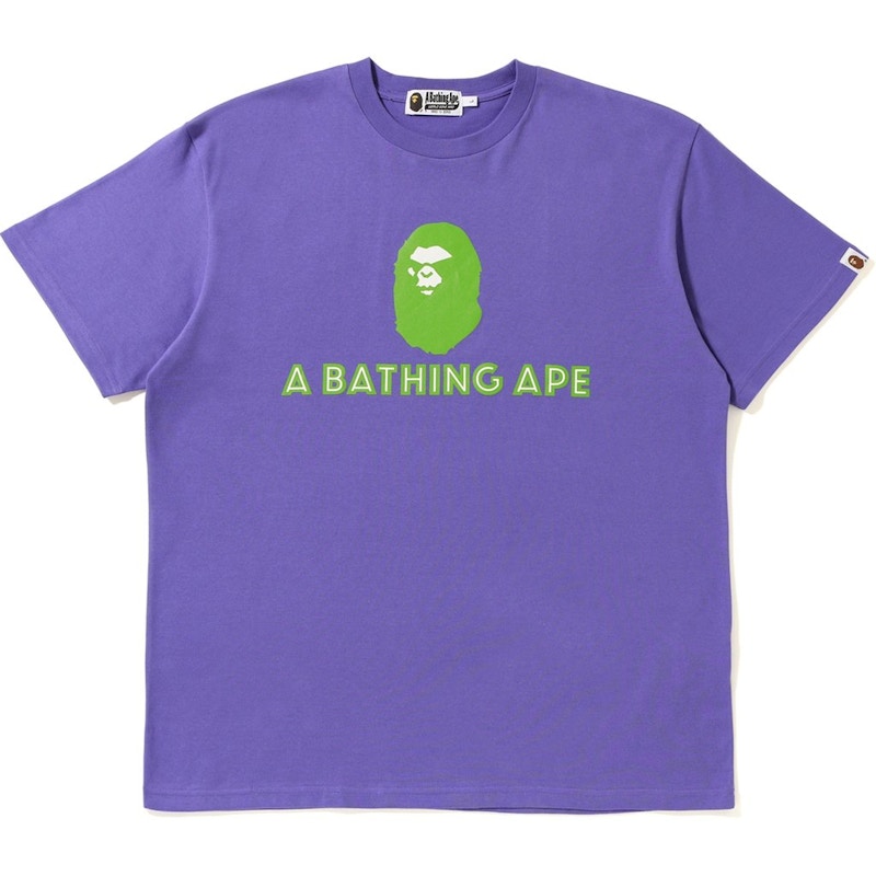 Bape Relaxed Mad Face Tee Purple