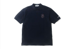 BAPE Relaxed Multi Color Crystal Stone Polo Navy BAPE Relaxed Multi Color Crystal Stone Polo Navy