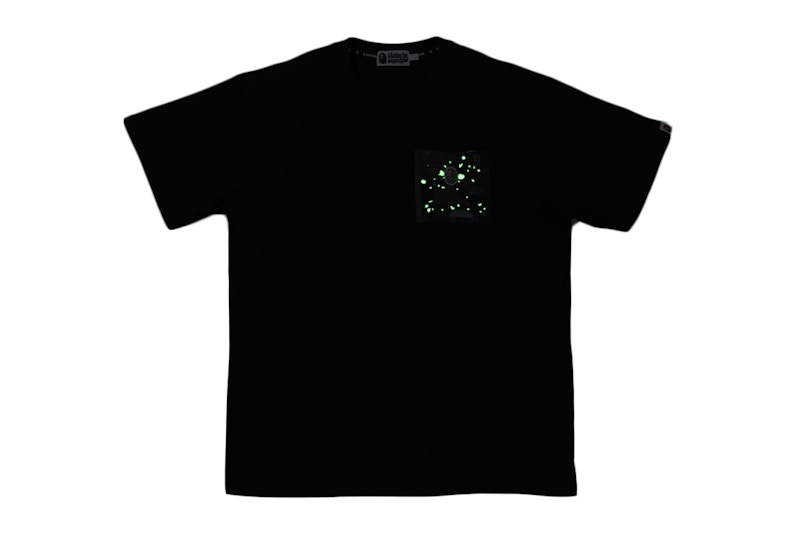 BAPE Relaxed Space Camo Pocket Tee Black 圖 2