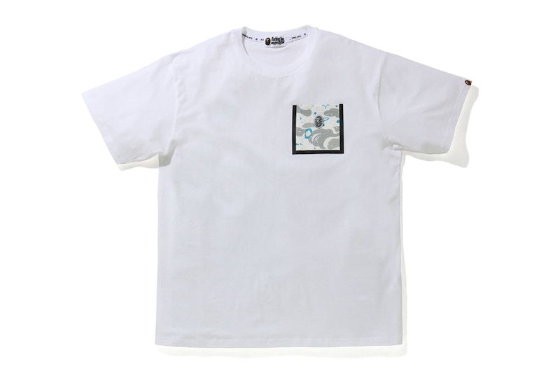 Buy 베이프 릴랙스 스페이스 카모 포켓 티 (화이트)
