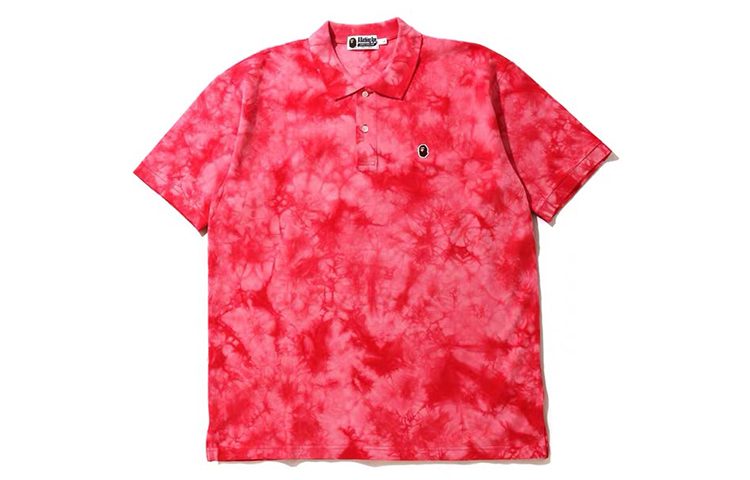 Cheap BAPE 寬鬆染色 Polo 男女上衣. 1G30-112-009