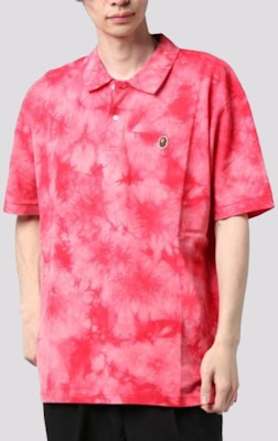 BAPE 寬鬆染色 Polo 男女上衣. 1G30-112-009 1