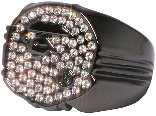 BAPE Rhinestone Ape Head Ring Black Order BAPE Rhinestone Ape Head Ring Black